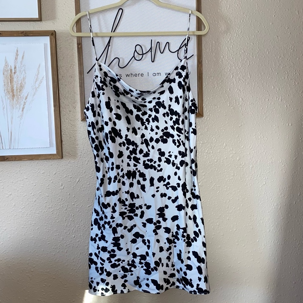 Silky dress.